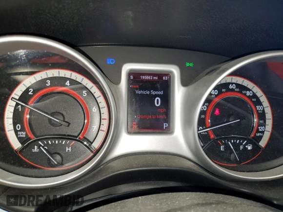 2013 Dodge Journey R/T with VIN 3C4PDDEG5DT607603, listed as a Copart auction lot 56335215 with 195,863 mi miles and Clean title. Bid and sale history available at DreamBid. Image 9.