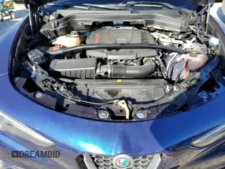 2019 Alfa Romeo Stelvio Ti with VIN ZASPAKBN6K7C44172, listed as a Copart auction lot 43384485 with Not provided miles and Salvage title. Bid and sale history available at DreamBid. Image 12.