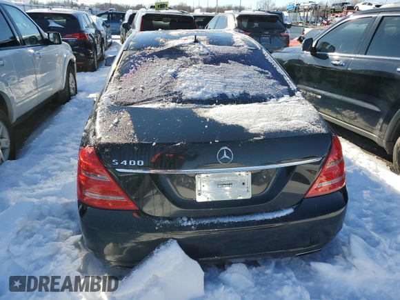 2010 Mercedes-Benz S 400 with VIN WDDNG9FB9AA310731, listed as a Copart auction lot 73375434 with 183,515 mi miles and Salvage Title. Bid and sale history available at DreamBid. Image 6.