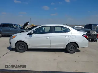 2021 Mitsubishi Mirage G4 ES with VIN ML32FUFJ7MHF07540, listed as a IAAI auction lot 41417124 with 109,901 mi miles. Bid and sale history available at carsss.com. Image 14.