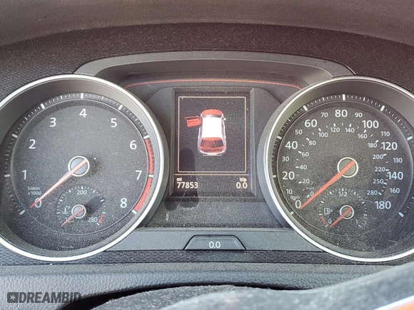 2016 Volkswagen Golf GTI S w/Performance Pkg with VIN 3VW447AU6GM069974, listed as a Copart auction lot 68326132 with 77,853 mi miles. Bid and sale history available at carsss.com. Image 9.