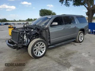 2019 GMC Yukon XL Denali with VIN 1GKS2HKJ7KR303318, listed as a Copart auction lot 49507135 with 121,710 mi miles and Salvage Title. Bid and sale history available at carsss.com. Image 1.