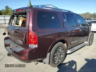 2015 Nissan Armada Platinum z VIN 5N1BA0NF2FN602165, wystawiony jako Copart lot #81283414 z przebiegiem Nie podano mil oraz Szkoda całkowita • Salvage title. Historia ofert i sprzedaży dostępna na DreamBid. Obrazek 3.