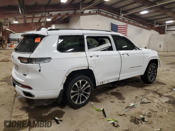 2022 Jeep Grand Cherokee Overland with VIN 1C4RJKDG3N8551460, listed as a Copart auction lot 51510745 with Not provided miles and Salvage title. Bid and sale history available at DreamBid. Image 3.