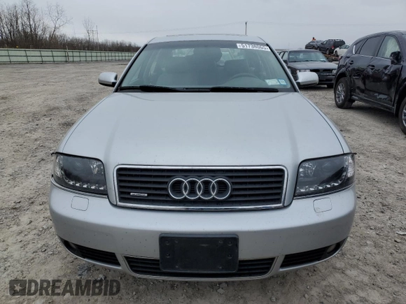 2002 Audi A6 3.0L with VIN WAULT64B62N104952, listed as a Copart auction lot 51738065 with 100,225 mi miles and Salvage Title. Bid and sale history available at carsss.com. Image 5.