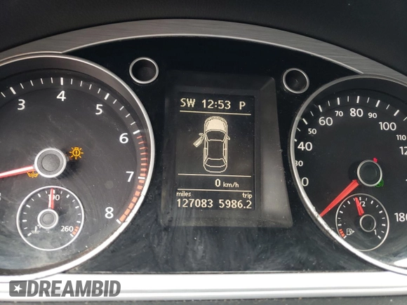 2013 Volkswagen CC Sport with VIN WVWBP7AN9DE500206, listed as a Copart auction lot 49528235 with 127,083 mi miles and Salvage Title. Bid and sale history available at carsss.com. Image 9.