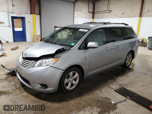2016 Toyota Sienna LE AAS with VIN 5TDKK3DC5GS697794, listed as a Copart auction lot 50145565 with 96,273 mi miles and Salvage Title. Bid and sale history available at carsss.com. Image 1.