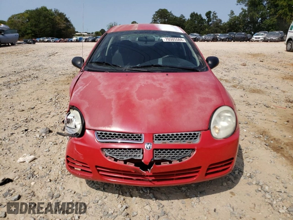 2005 Dodge Neon SE with VIN 1B3ES26C05D249168, listed as a Copart auction lot 70505584 with 180,859 mi miles and Salvage Title. Bid and sale history available at DreamBid. Image 5.