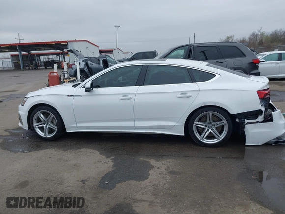 2021 Audi A5 Sportback S line Premium with VIN WAUDACF54MA016976, listed as a IAAI auction lot 41534802 with 16,606 mi miles. Bid and sale history available at carsss.com. Image 14.