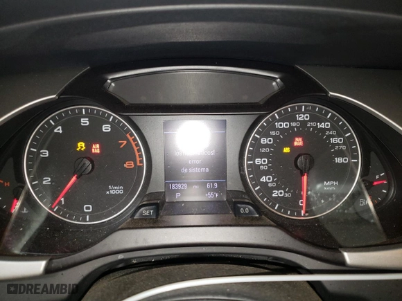 2010 Audi A4 2.0T Premium Plus with VIN WAUFFAFL4AN004182, listed as a Copart auction lot 50492375 with 183,929 mi miles and Salvage Title. Bid and sale history available at carsss.com. Image 9.