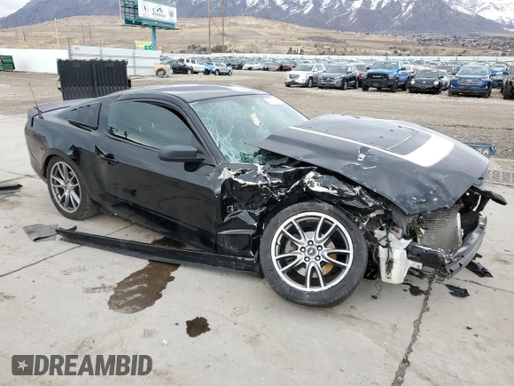2013 Ford Mustang V6 with VIN 1ZVBP8AM5D5280606, listed as a Copart auction lot 47976695 with Not Provided miles and Salvage Title. Bid and sale history available at carsss.com. Image 4.