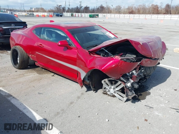 2017 Chevrolet Camaro 2LT with VIN 1G1FD1RSXH0172453, listed as a IAAI auction lot 41525129 with 44,262 mi miles. Bid and sale history available at carsss.com. Image 1.