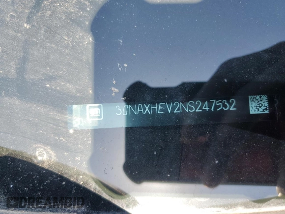 2022 Chevrolet Equinox LS with VIN 3GNAXHEV2NS247532, listed as a Copart auction lot 55080275 with 35,250 mi miles and Salvage title. Bid and sale history available at DreamBid. Image 14.