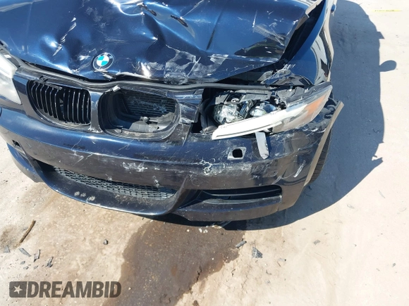 2013 BMW 1 Series 135i with VIN WBAUN7C56DVM27224, listed as a IAAI auction lot 41662583 with 83,335 mi miles. Bid and sale history available at carsss.com. Image 6.