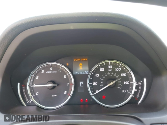 2017 Acura TLX with VIN 19UUB1F33HA005252, listed as a IAAI auction lot 41778669 with 68,722 mi miles. Bid and sale history available at carsss.com. Image 7.