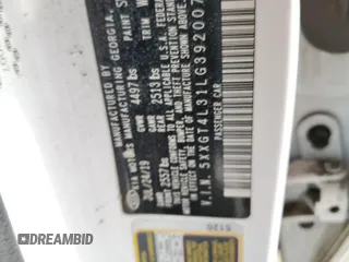 2020 Kia Optima LX z VIN 5XXGT4L31LG392007, wystawiony jako Copart lot #85713734 z przebiegiem 56 893 mil mil oraz Szkoda całkowita • Salvage title. Historia ofert i sprzedaży dostępna na DreamBid. Obrazek 13.