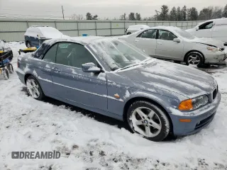 2003 BMW 3 Series 325Ci with VIN WBABS33453PG91055, listed as a Copart auction lot 44337445 with 177,804 mi miles and Clean Title. Bid and sale history available at carsss.com. Image 4.