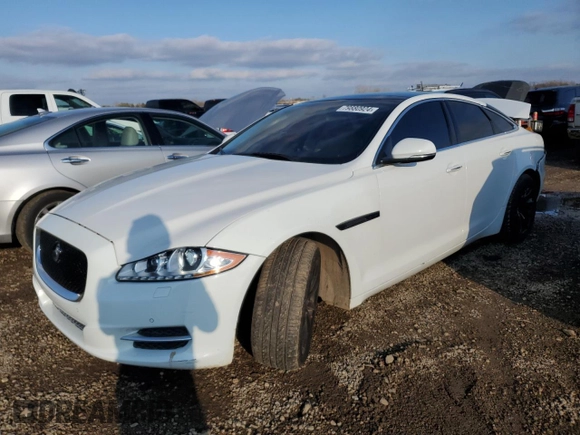 2013 Jaguar XJ with VIN SAJWJ1CD6D8V50968, listed as a Copart auction lot 79880924 with 136,280 mi miles and Salvage Title. Bid and sale history available at carsss.com. Image 1.