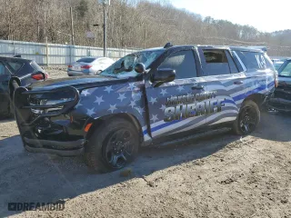 2023 Chevrolet Tahoe Commercial with VIN 1GNSKLED2PR224271, listed as a Copart auction lot 44223465 with 0 mi miles and Salvage Title. Bid and sale history available at carsss.com. Image 1.