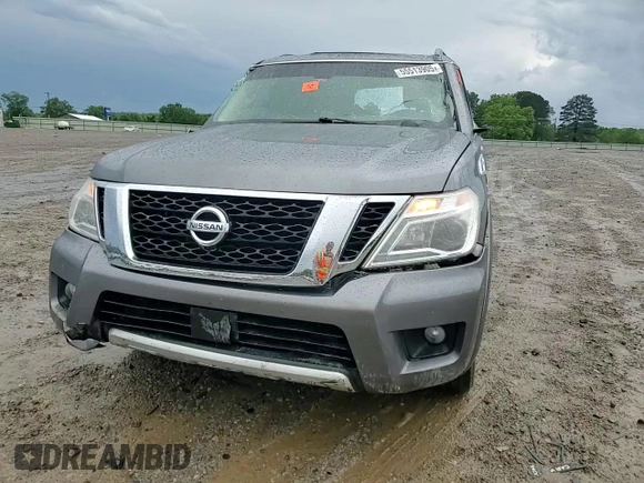 2017 Nissan Armada Platinum with VIN JN8AY2NF8H9300967, listed as a Copart auction lot 55513905 with 120,266 mi miles and Salvage title. Bid and sale history available at DreamBid. Image 14.