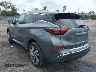 2021 Nissan Murano SL with VIN 5N1AZ2CJ1MC102594, listed as a IAAI auction lot 40584770 with 74,839 mi miles and . Bid and sale history available at DreamBid. Image 3.