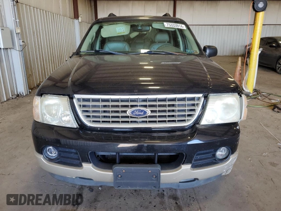 2005 Ford Explorer Eddie Bauer with VIN 1FMDU74W45UA32717, listed as a Copart auction lot 75333914 with 155,526 mi miles and Salvage title. Bid and sale history available at DreamBid. Image 5.