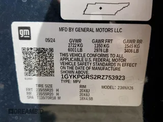 2024 Cadillac XT6 AWD Sport with VIN 1GYKPGRS2RZ753923, listed as a Copart auction lot 42375635 with 9,437 mi miles and Salvage Title. Bid and sale history available at carsss.com. Image 13.