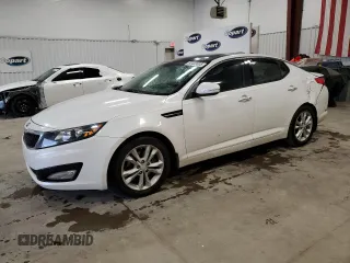 2013 Kia Optima EX z VIN 5XXGN4A70DG120260, wystawiony jako Copart lot #58403005 z przebiegiem 114 994 mil mil oraz Szkoda całkowita • Salvage title. Historia ofert i sprzedaży dostępna na DreamBid. Obrazek 1.