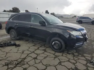 2014 Acura MDX with VIN 5FRYD4H25EB020319, listed as a Copart auction lot 48024655 with 112,842 mi miles and Salvage Title. Bid and sale history available at carsss.com. Image 4.