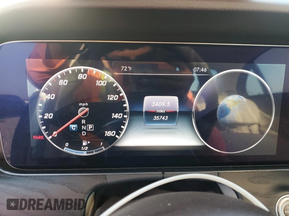 2020 Mercedes-Benz E 350 with VIN WDDZF8EB7LA732564, listed as a Copart auction lot 53996955 with 35,743 mi miles and Salvage Title. Bid and sale history available at DreamBid. Image 9.