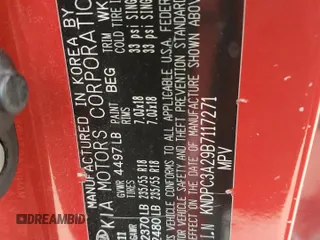 2011 Kia Sportage EX with VIN KNDPC3A29B7117271, listed as a Copart auction lot 48098185 with Not Provided miles and Salvage Title. Bid and sale history available at carsss.com. Image 16.
