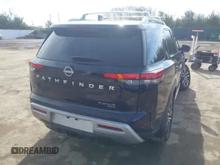 2024 Nissan Pathfinder Platinum with VIN 5N1DR3DK7RC269754, listed as a IAAI auction lot 41684186 with 14,047 mi miles and . Bid and sale history available at DreamBid. Image 4.