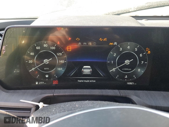 2023 Kia Telluride SX Prestige X-Line with VIN 5XYP5DGC9PG341456, listed as a Copart auction lot 43687805 with 16,921 mi miles and Salvage title. Bid and sale history available at DreamBid. Image 9.