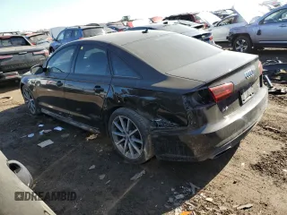 2017 Audi A6 Premium Plus with VIN WAUF2AFC9HN133847, listed as a Copart auction lot 47553955 with 57,064 mi miles and Salvage Title. Bid and sale history available at carsss.com. Image 2.