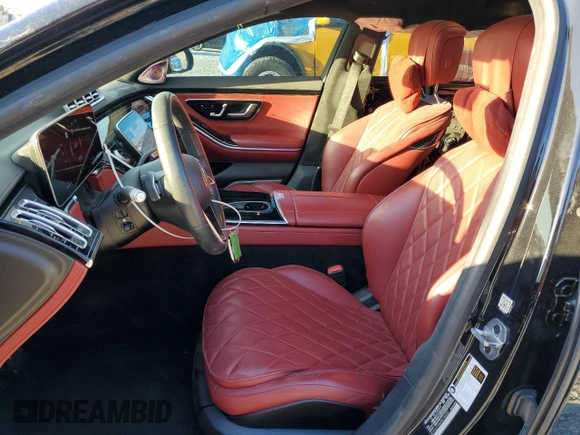 2022 Mercedes-Benz S 580 z VIN W1K6G7GB6NA144200, wystawiony jako Copart lot #48223505 z przebiegiem 29 488 mil mil oraz Szkoda całkowita • Salvage title. Historia ofert i sprzedaży dostępna na DreamBid. Obrazek 7.