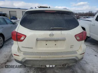 2017 Nissan Pathfinder SV with VIN 5N1DR2MM7HC610550, listed as a Copart auction lot 87195714 with 54,066 mi miles and Salvage Title. Bid and sale history available at carsss.com. Image 6.