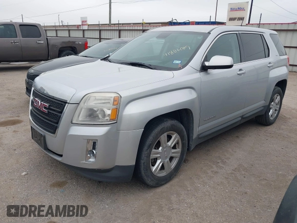 2014 GMC Terrain SLE with VIN 2GKALMEK9E6275575, listed as a IAAI auction lot 41886009 with 118,743 mi miles. Bid and sale history available at carsss.com. Image 2.