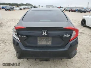 2021 Honda Civic Sedan Sport with VIN 2HGFC2F8XMH527895, listed as a Copart auction lot 46452195 with 91,402 mi miles and Salvage Title. Bid and sale history available at carsss.com. Image 6.