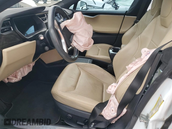 2016 Tesla Model S 70 with VIN 5YJSA1E10GF153812, listed as a Copart auction lot 52108565 with 90,938 mi miles and Non Repairable. Bid and sale history available at DreamBid. Image 7.
