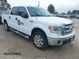 2014 Ford F-150 XL with VIN 1FTFW1CF9EKD01702, listed as a IAAI auction lot 41447899 with 185,247 mi miles. Bid and sale history available at carsss.com. Image 1.