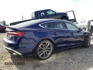 2021 Audi A5 Sportback S line Premium Plus with VIN WAUFACF54MA055379, listed as a Copart auction lot 46419334 with 25,133 mi miles. Bid and sale history available at carsss.com. Image 3.