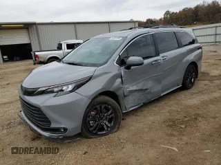 2024 Toyota Sienna LE with VIN 5TDCSKFC1RS147832, listed as a Copart auction lot 84854394 with 6,025 mi miles and Salvage Title. Bid and sale history available at carsss.com. Image 1.