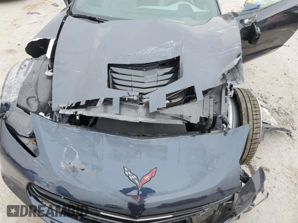 2014 Chevrolet Corvette Z51 3LT with VIN 1G1YL2D70E5135415, listed as a Copart auction lot 44211075 with 18,563 mi miles and Salvage title. Bid and sale history available at DreamBid. Image 11.