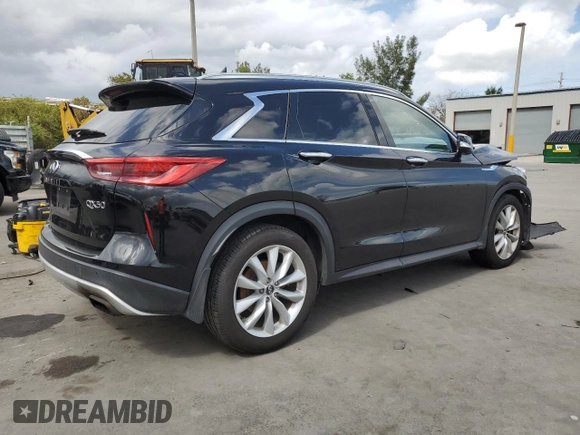 2019 Infiniti QX50 LUXE with VIN 3PCAJ5M16KF117748, listed as a Copart auction lot 52475865 with 95,620 mi miles and Non Repairable. Bid and sale history available at carsss.com. Image 3.