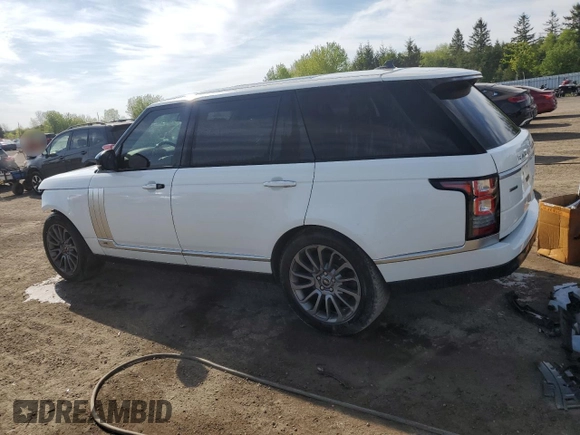 2016 Land Rover Range Rover with VIN SALGV3EF1GA285495, listed as a Copart auction lot 57957425 with 130,674 mi miles and Salvage title. Bid and sale history available at DreamBid. Image 2.