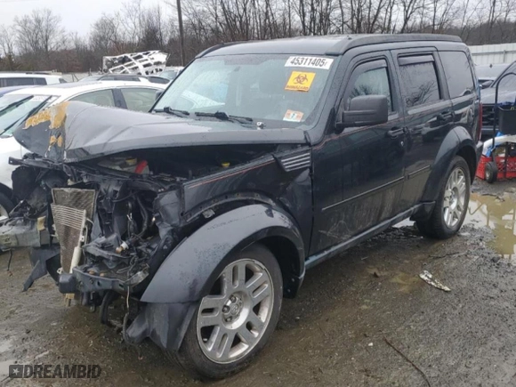 2011 Dodge Nitro Heat with VIN 1D4PU4GKXBW529413, listed as a Copart auction lot 45311405 with 0 mi miles and Salvage Title. Bid and sale history available at carsss.com. Image 1.