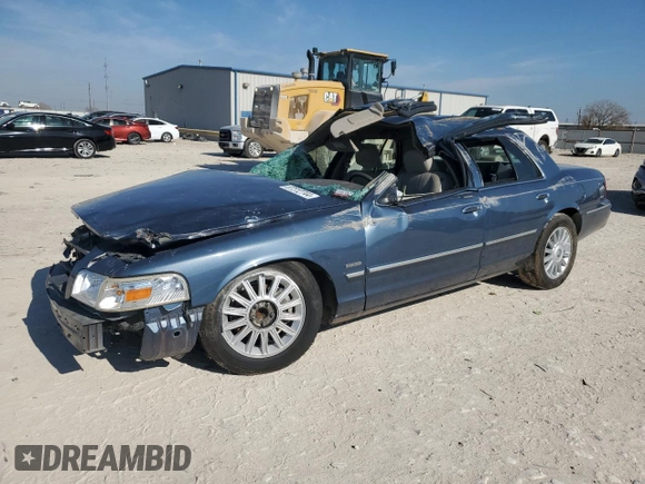 2009 Mercury Grand Marquis LS with VIN 2MEHM75V39X609343, listed as a Copart auction lot 87312744 with Not Provided miles and Non Repairable. Bid and sale history available at DreamBid. Image 1.