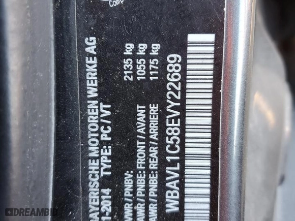 2014 BMW X1 xDrive28i with VIN WBAVL1C58EVY22689, listed as a Copart auction lot 50030195 with 243,549 mi miles and Clean Title. Bid and sale history available at carsss.com. Image 14.