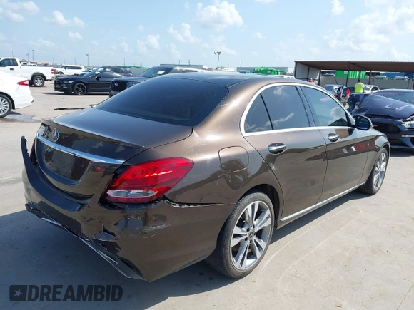 2017 Mercedes-Benz C 300 with VIN WDDWF4JB7HR308019, listed as a IAAI auction lot 42515139 with 138,903 mi miles and . Bid and sale history available at DreamBid. Image 4.
