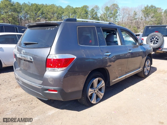 2012 Toyota Highlander Limited with VIN 5TDYK3EH0CS083539, listed as a IAAI auction lot 41640043 with 91,748 mi miles. Bid and sale history available at carsss.com. Image 4.